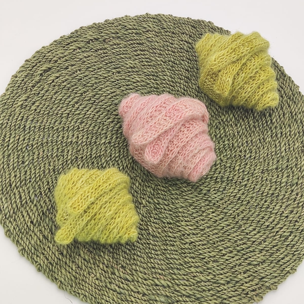Blush Rose Hand Knit Sophie Scarf Hand Dyed Baby Alpaca Sz L